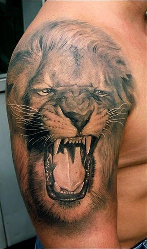 14 Angry Lion Tattoo Designs  Ideas  PetPress  Tatuajes de animales  Diseños de tatuaje de manga Tatuajes de mangas para hombres